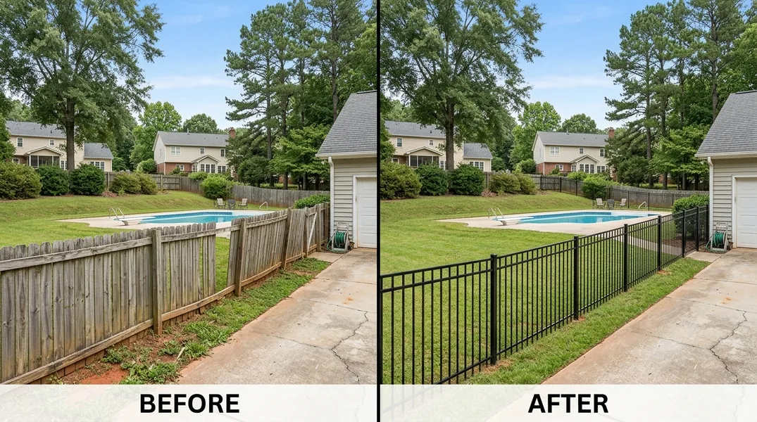 Result fence in Charlotte - Charlotte Fence Contractors