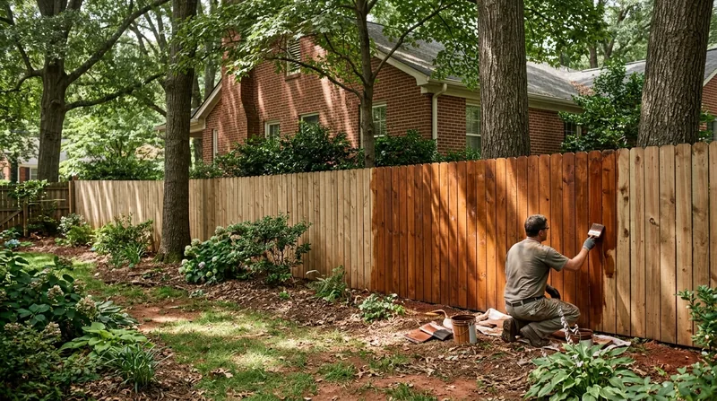 Fence Staining & Restoration Charlotte