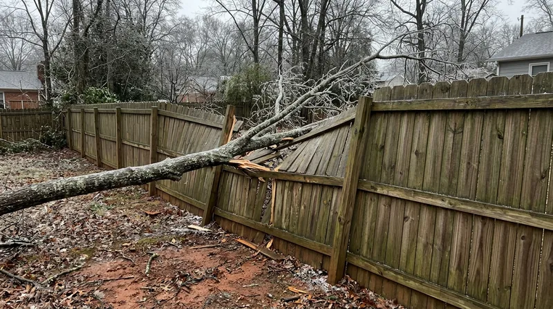 Storm Damage Fence Repair Charlotte